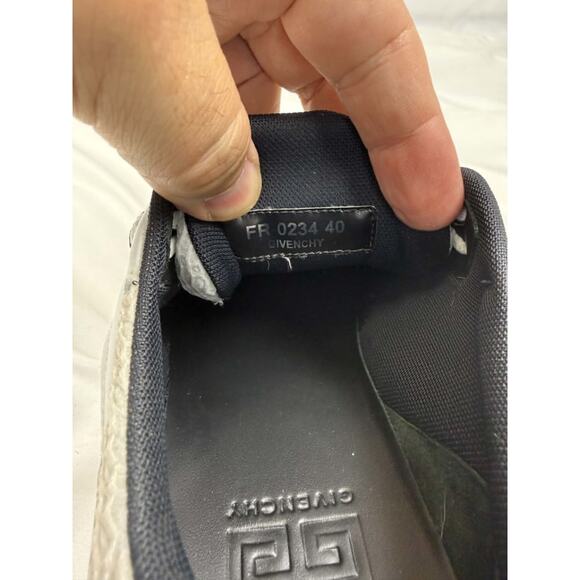 Givenchy Nfnty-52 White Gold Leather Logo Sneakers Men US 10 SPB-TS 366119 main image 8